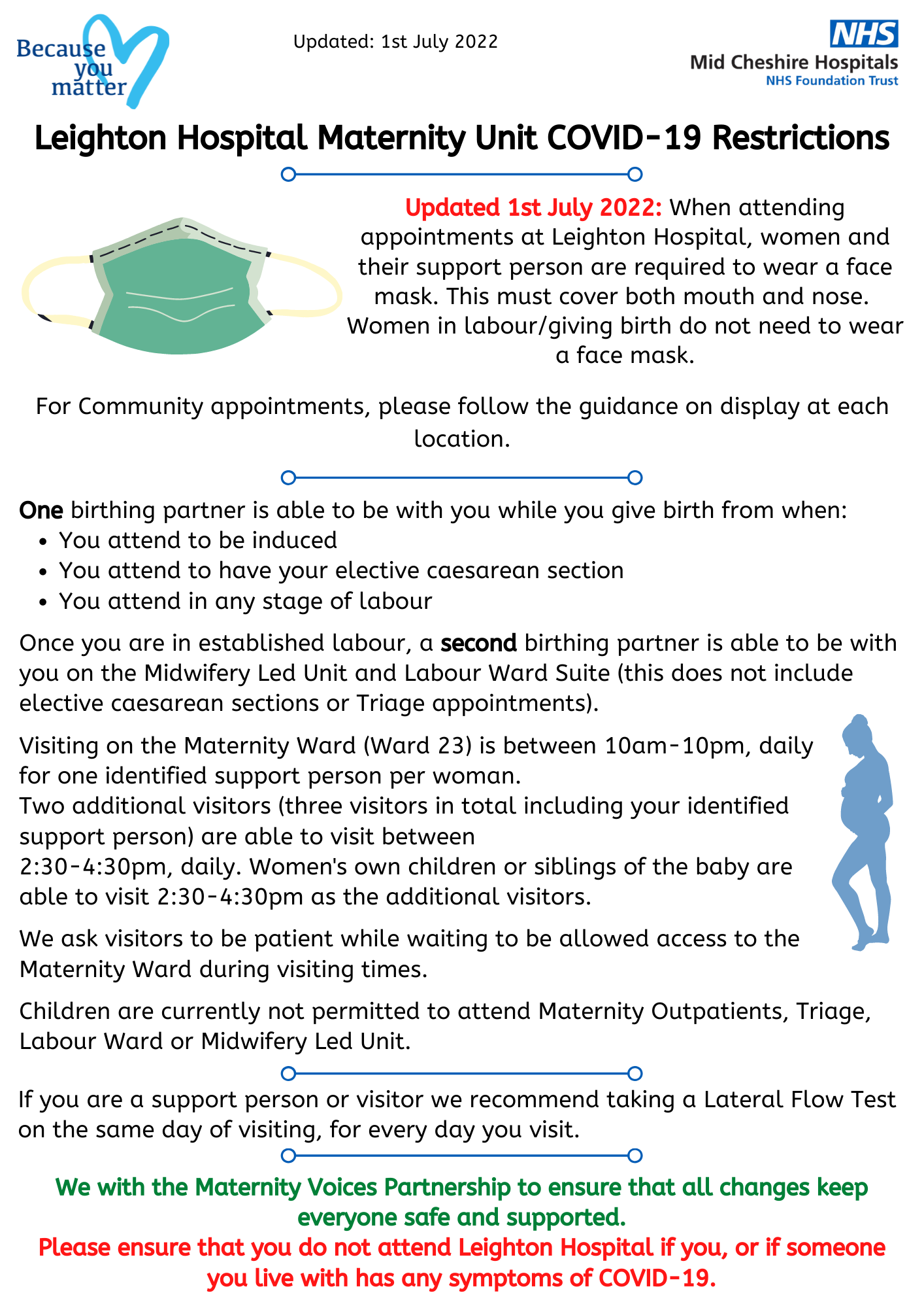 Leighton Hospital COVID-19 Restrictions - 2022.05.30.png